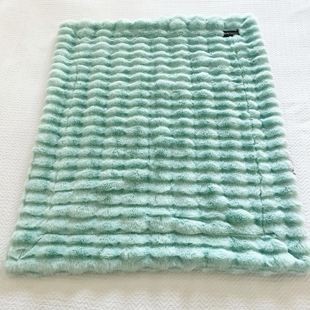 Minky Couture Teal Infant Blanket Plush Lovey - Picture 2 of 8